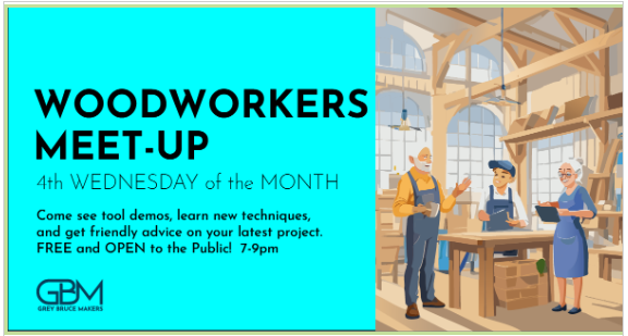 Event image WOODWORKING MEET-UP 4th Wednesday